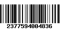 Código de Barras 2377594004836