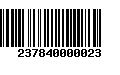 Código de Barras 237840000023