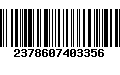 Código de Barras 2378607403356