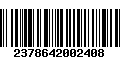 Código de Barras 2378642002408