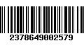 Código de Barras 2378649002579