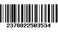 Código de Barras 2378822503534