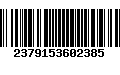 Código de Barras 2379153602385