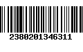 Código de Barras 2380201346311