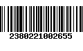 Código de Barras 2380221002655