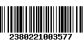 Código de Barras 2380221003577