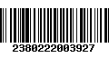 Código de Barras 2380222003927