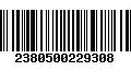 Código de Barras 2380500229308