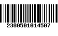 Código de Barras 2380501014507