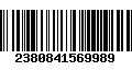 Código de Barras 2380841569989