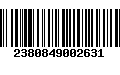 Código de Barras 2380849002631