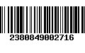 Código de Barras 2380849002716