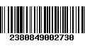 Código de Barras 2380849002730