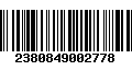 Código de Barras 2380849002778