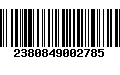 Código de Barras 2380849002785