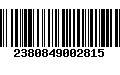 Código de Barras 2380849002815