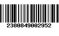 Código de Barras 2380849002952