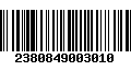 Código de Barras 2380849003010