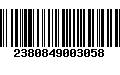 Código de Barras 2380849003058