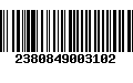 Código de Barras 2380849003102