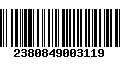 Código de Barras 2380849003119