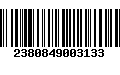 Código de Barras 2380849003133