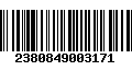 Código de Barras 2380849003171