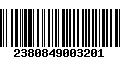 Código de Barras 2380849003201