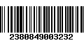 Código de Barras 2380849003232