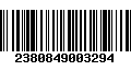 Código de Barras 2380849003294