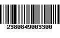 Código de Barras 2380849003300