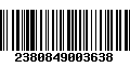 Código de Barras 2380849003638