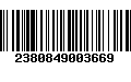 Código de Barras 2380849003669