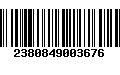 Código de Barras 2380849003676