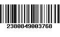 Código de Barras 2380849003768