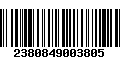 Código de Barras 2380849003805