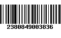 Código de Barras 2380849003836