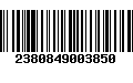 Código de Barras 2380849003850