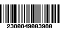 Código de Barras 2380849003980