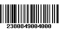 Código de Barras 2380849004000