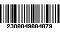 Código de Barras 2380849004079