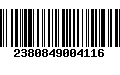 Código de Barras 2380849004116