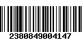 Código de Barras 2380849004147