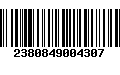 Código de Barras 2380849004307