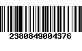 Código de Barras 2380849004376