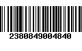 Código de Barras 2380849004840