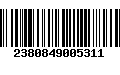 Código de Barras 2380849005311