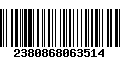 Código de Barras 2380868063514