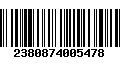 Código de Barras 2380874005478