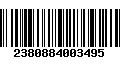 Código de Barras 2380884003495